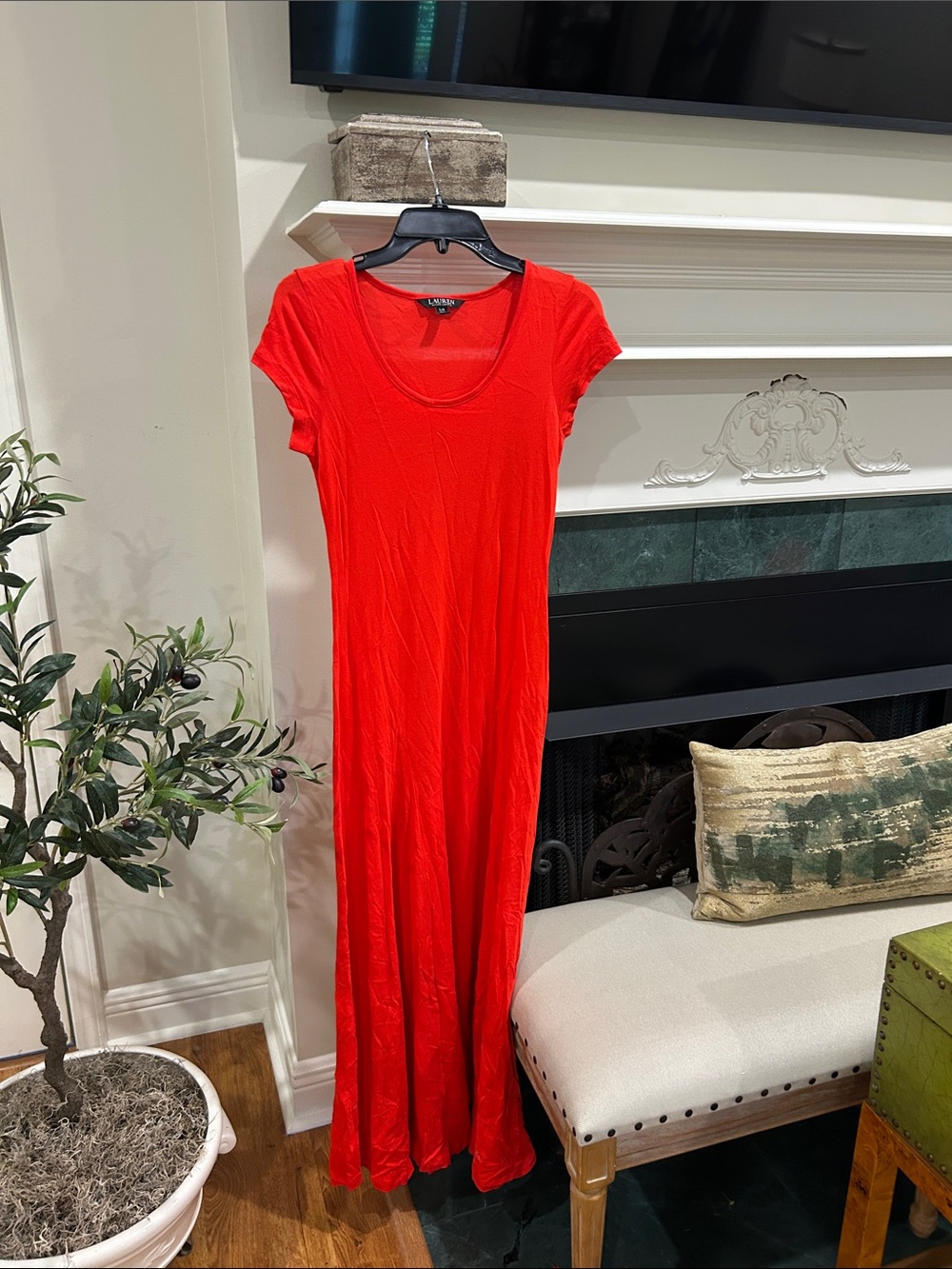 Ralph Lauren Black Label Red Maxi Dress